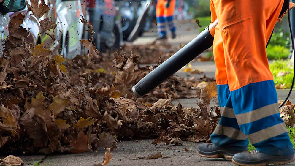 Der nervtötende Lärm von Laubbläsern wird in der Stadt Zürich künftig nur noch von Oktober bis Dezember zu hören sein. In "laubfreien" Monaten werden die Geräte verboten. (Archivbild)