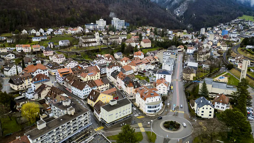 Blick auf die Ortschaft Moutier. (Archivaufnahme)