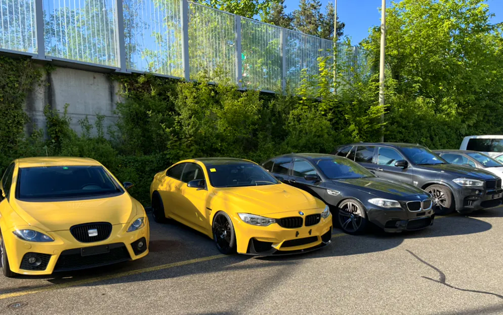 Stillgelegte Sportwagen aus Kontrolle im Limmattal