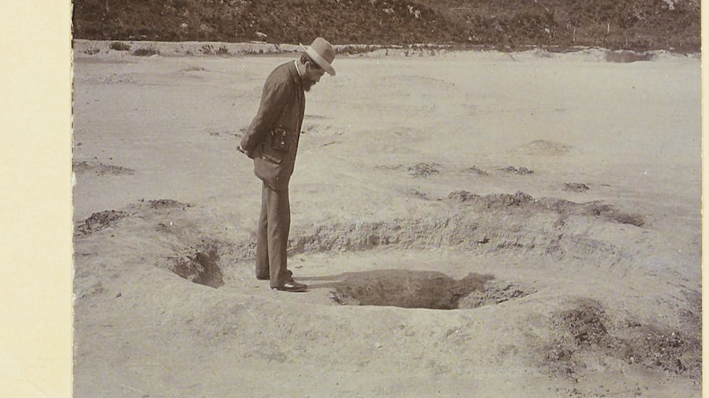 Ein Bild und seine Geschichte. Dieser Schweizer wagte sich als Erster so nah an die Hölle