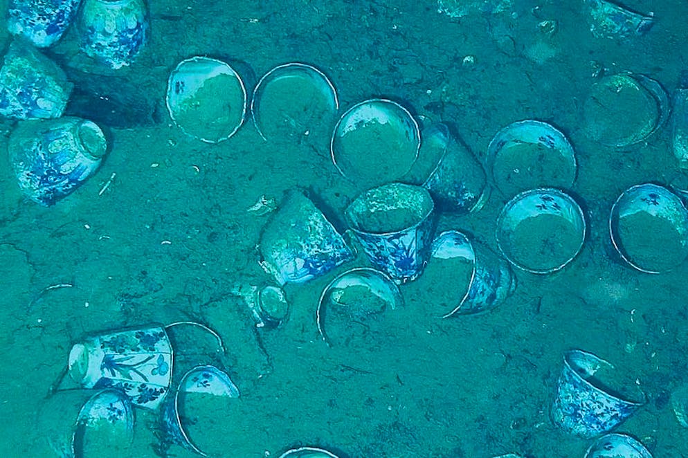 Tassen beim Wrack der Galeone «San José» vor der kolumbianischen Küste.