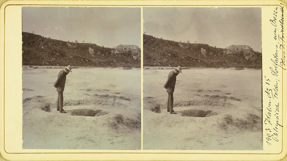 La Terra trema a Napoli. Un'immagine e la sua storia: questo svizzero è stato il primo così vicino all'inferno dei Campi Flegrei