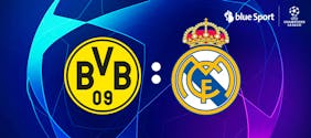 blue Sport News UEFA Champions League Finale Logos Dortmund Real Madrid