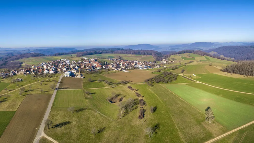 Dorfansicht von Rünenberg.