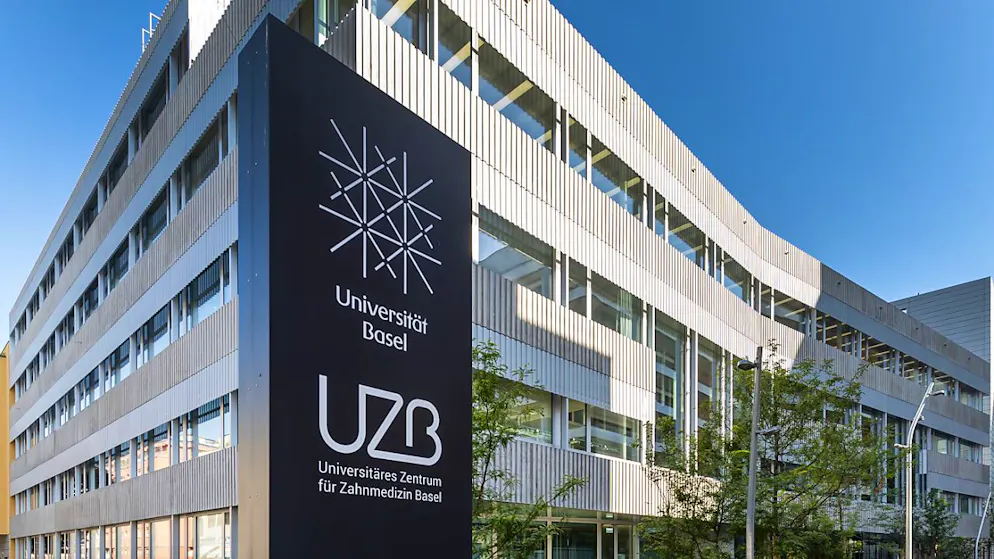 Das Gebäude der UZB an der Mattenstrasse in Basel. (Archivbild)