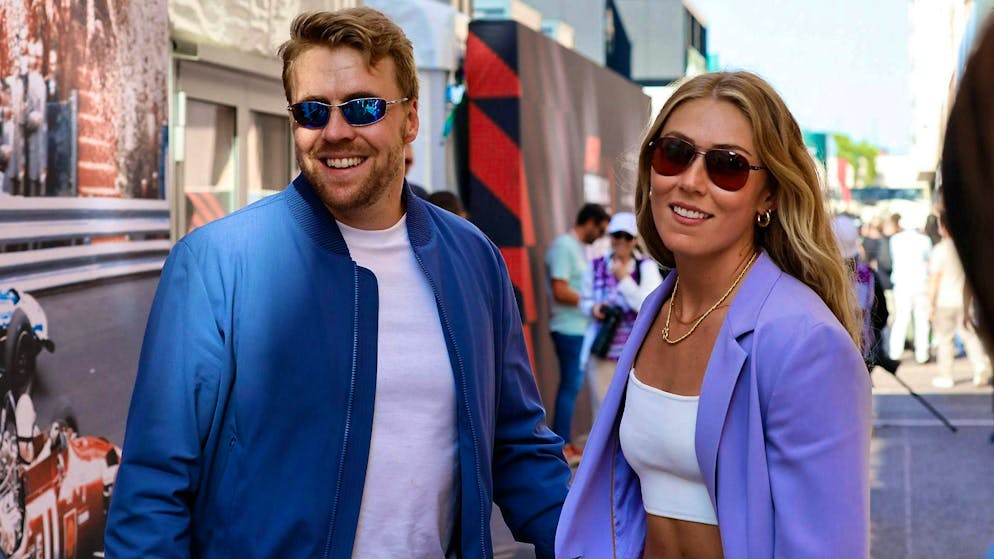 Aleksander Aamodt Kilde e Mikaela Shiffrin si godono il loro tempo insieme.