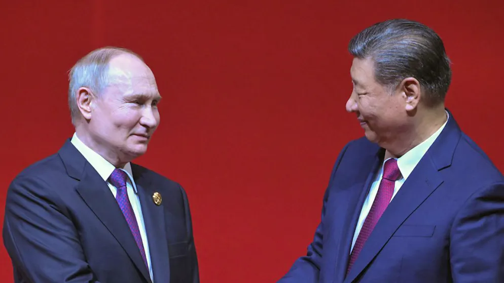 Chinas Präsident Xi Jingping (rechts) gilt als wichtiger Partner von Russlands Präsident Wladimir Putin. (Archivbild)