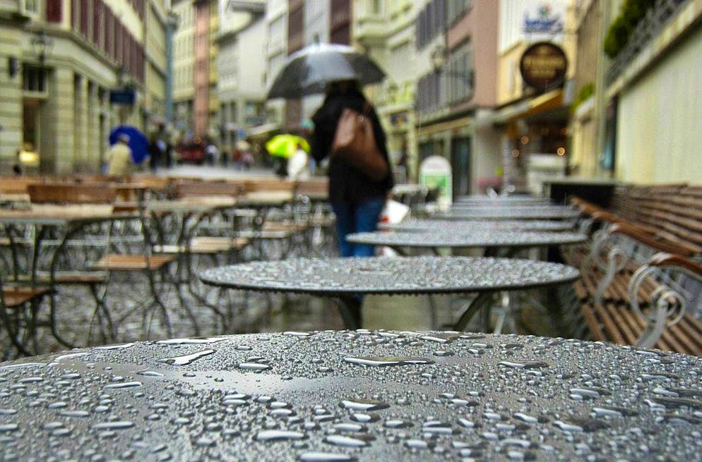 Pioggia senza fine (foto d'archivio).