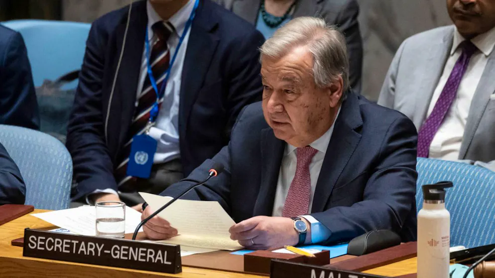 Il segretario generale delle Nazioni Unite Antonio Guterres.