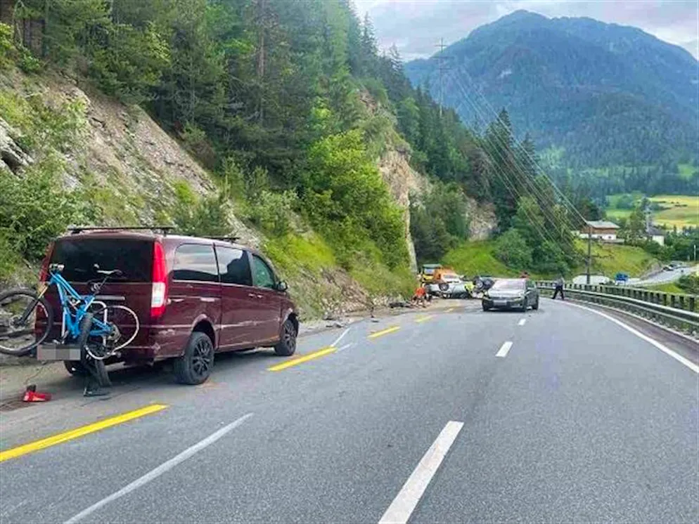 La scena dell'incidente.