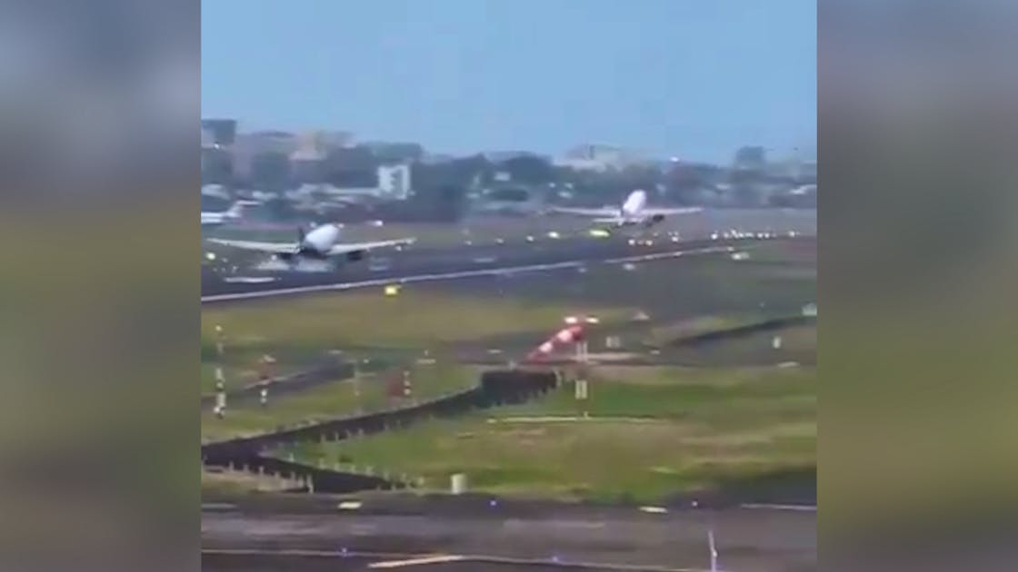 Near collision in Mumbai: Near collision in Mumbai: IndiGo lands as Air India takes off