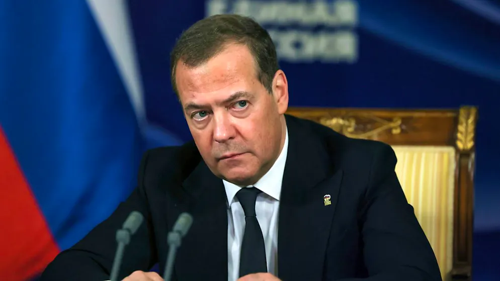 Dmitry  Medvedev, vicepresidente del Consiglio di Sicurezza della Federazione russa (foto d'archivio)