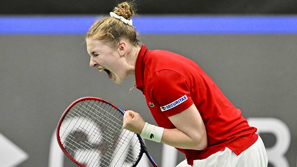 Celine Naef a passé le cap du premier tour du tournoi sur gazon de Bois-le-Duc.