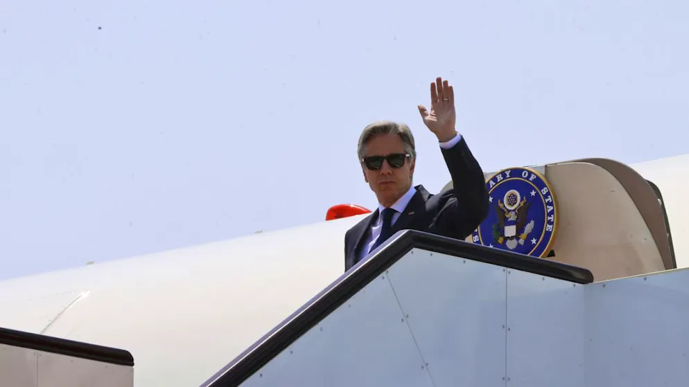 Antony Blinken a Doha, in Qatar, per la mediazione Usa sul cessate il fuoco a Gaza.