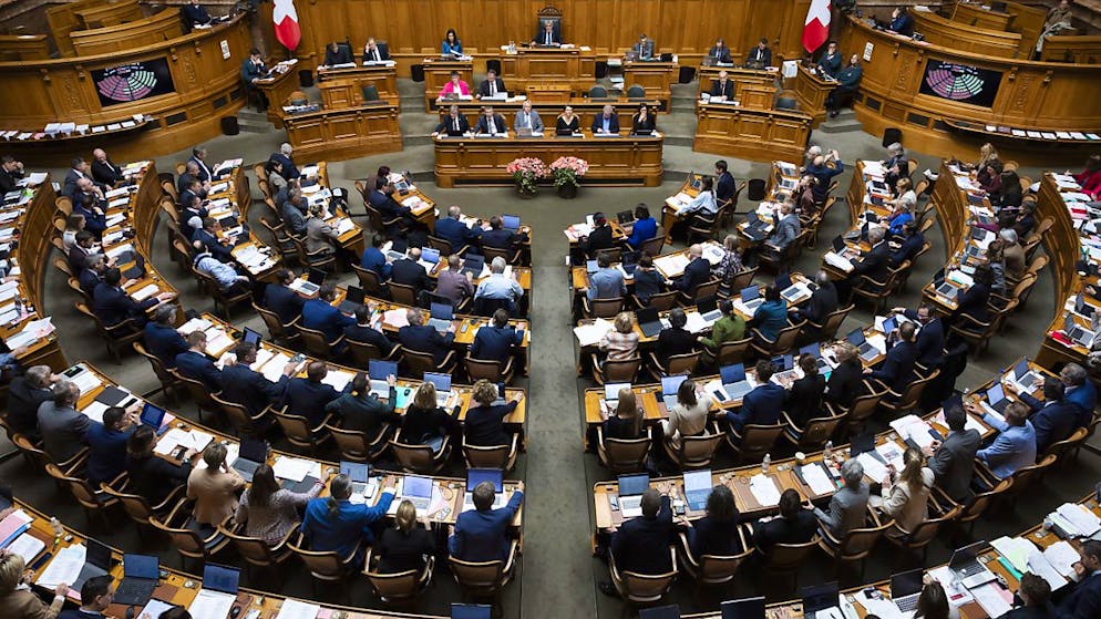 La sala del Consiglio nazionale