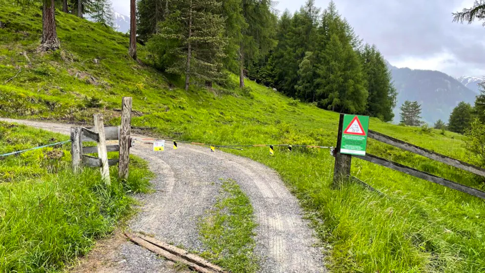 La zona dove è avvenuto l'incidente