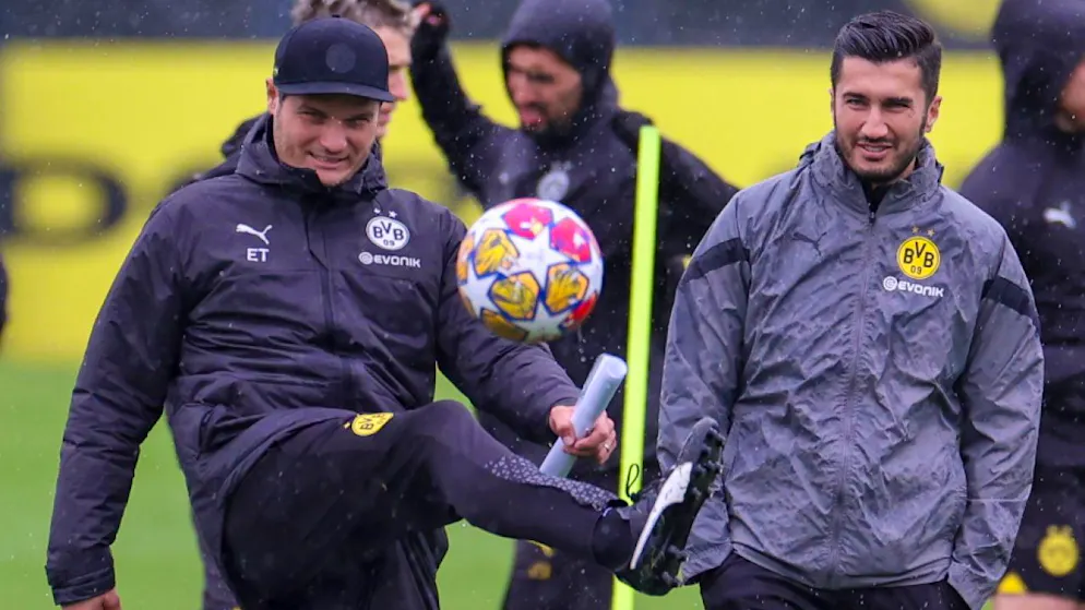 Nuri Sahin (rechts) wird in Dortmund vom Assistenten zum Cheftrainer befördert.