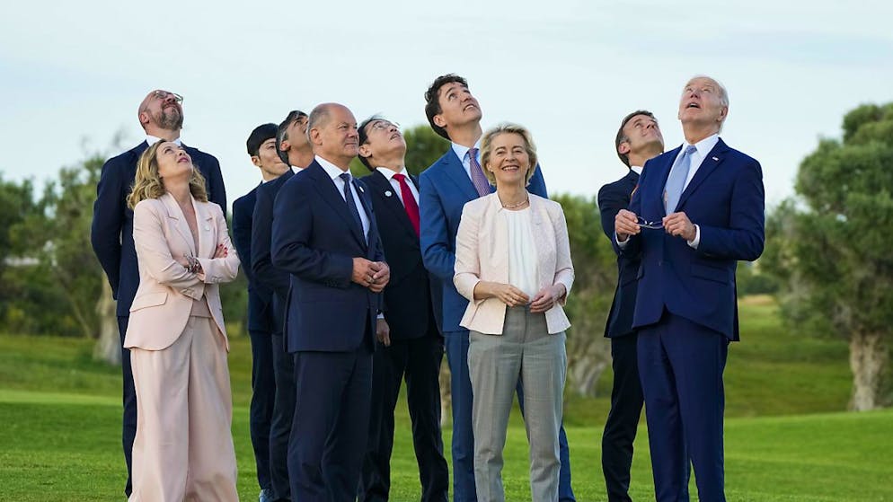 I G7 riuniti oggi nella seconda giornata di vertice in Puglia.