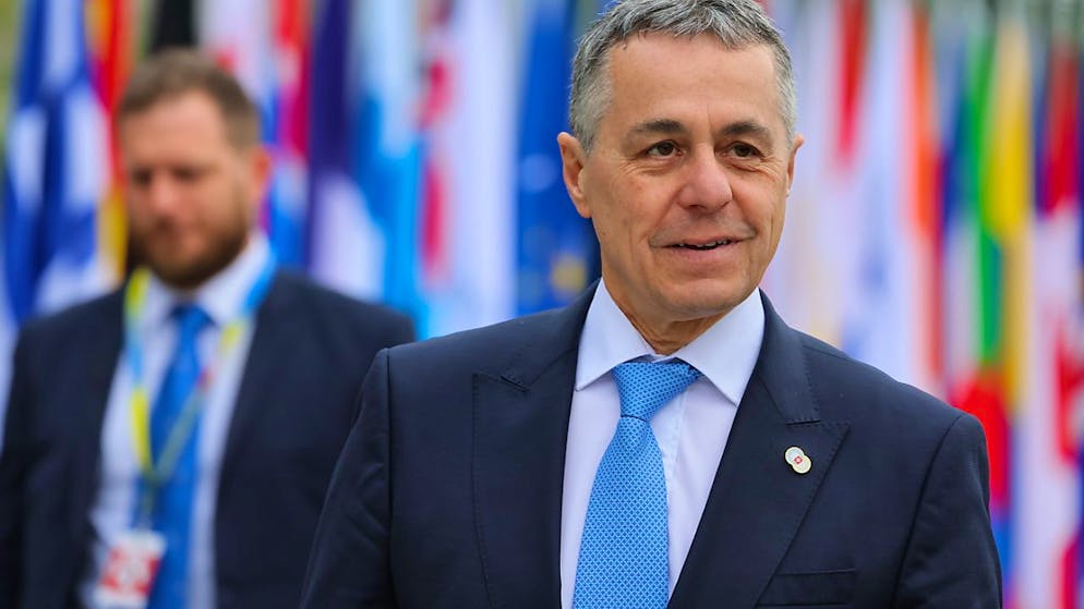 Bürgenstock. Il consigliere federale Ignazio Cassis spera in un «passo nella giusta direzione».