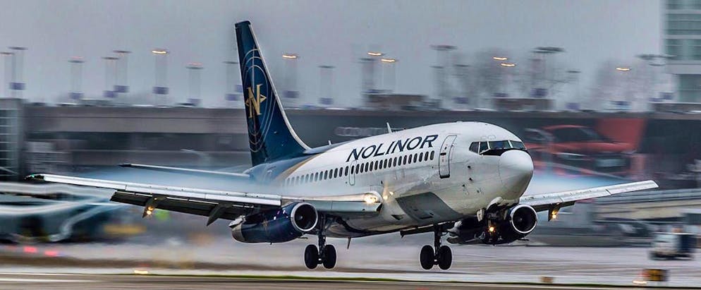 La compagnia aerea canadese Nolinor Aviation vola principalmente nel suo Paese. Ha il maggior numero di Boeing 737-200 al mondo e quindi una flotta che invecchia. L'aereo più vecchio è decollato per la prima volta nel 1974.