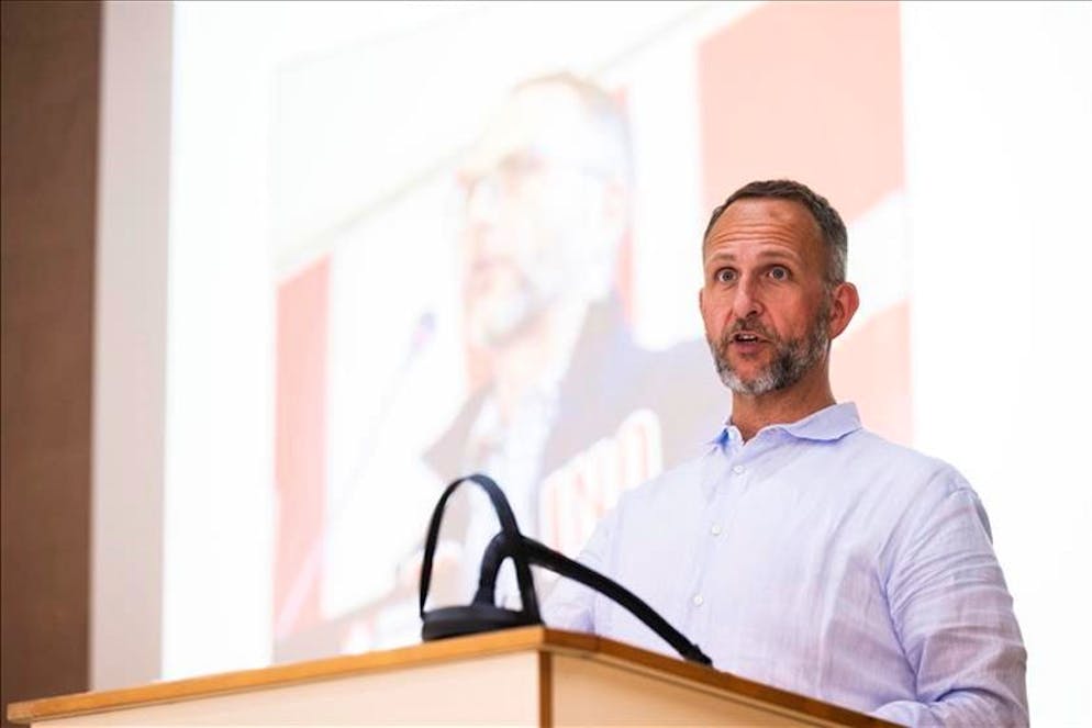 Norman Gobbi all'assemblea della Lega