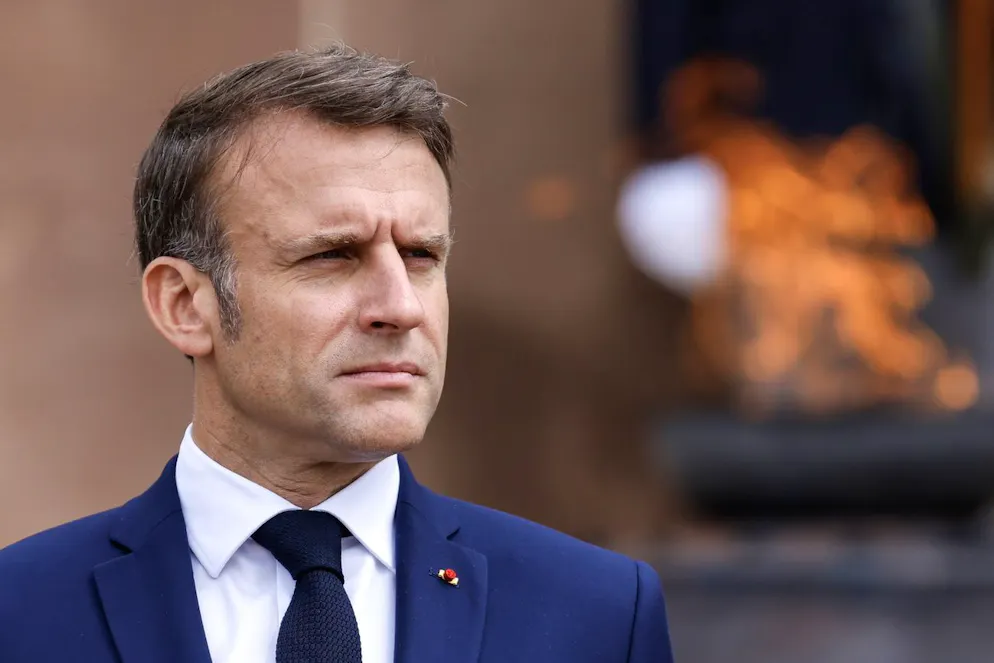 Il presidente francese Emmanuel Macron in una foto d'archivio (immagine illustrativa). 