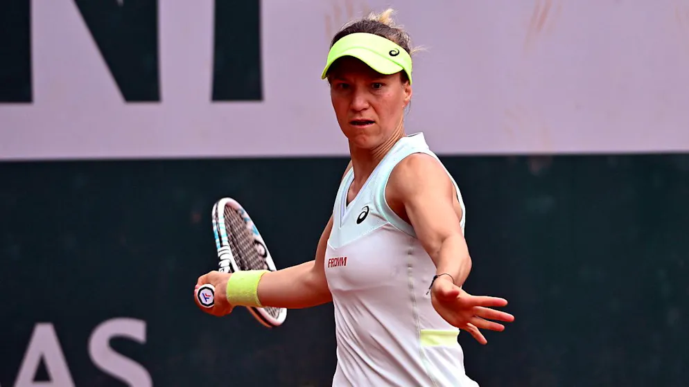 Golubic (ici à Roland-Garros) a été sortie au 2e tour à Birmingham.