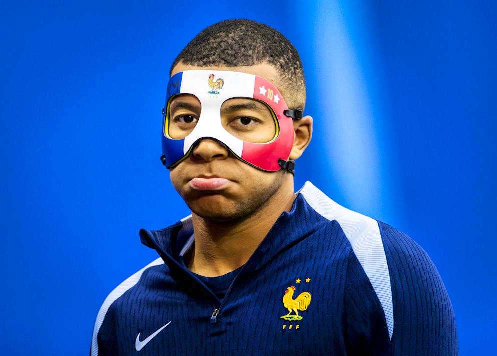 No Ninja Turtle - many Mbappé fans would probably have preferred a different mask for their superstar.