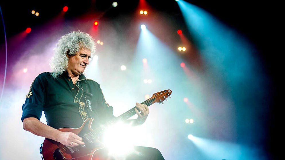 Gli unici diritti non compresi nell'accordo stipulato con Sony sarebbero quelli dei concerti dal vivo dal momento che Brian May (in foto) e Roger Taylor continuano a fare tournée con il cantante Adam Lambert. (Foto d'archivio)