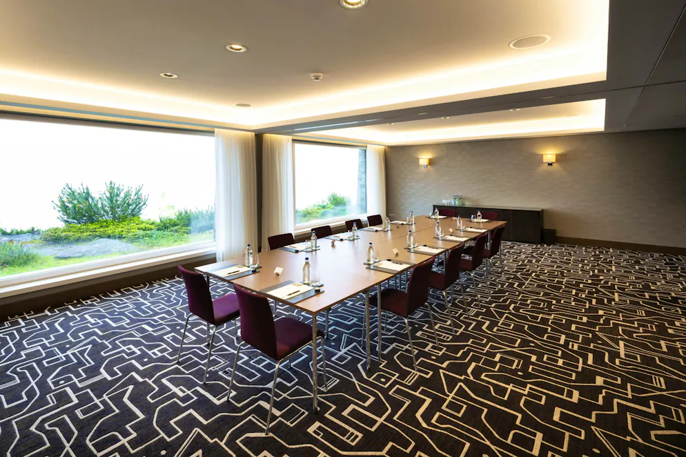 A conference room at the Bürgenstock Hotel.