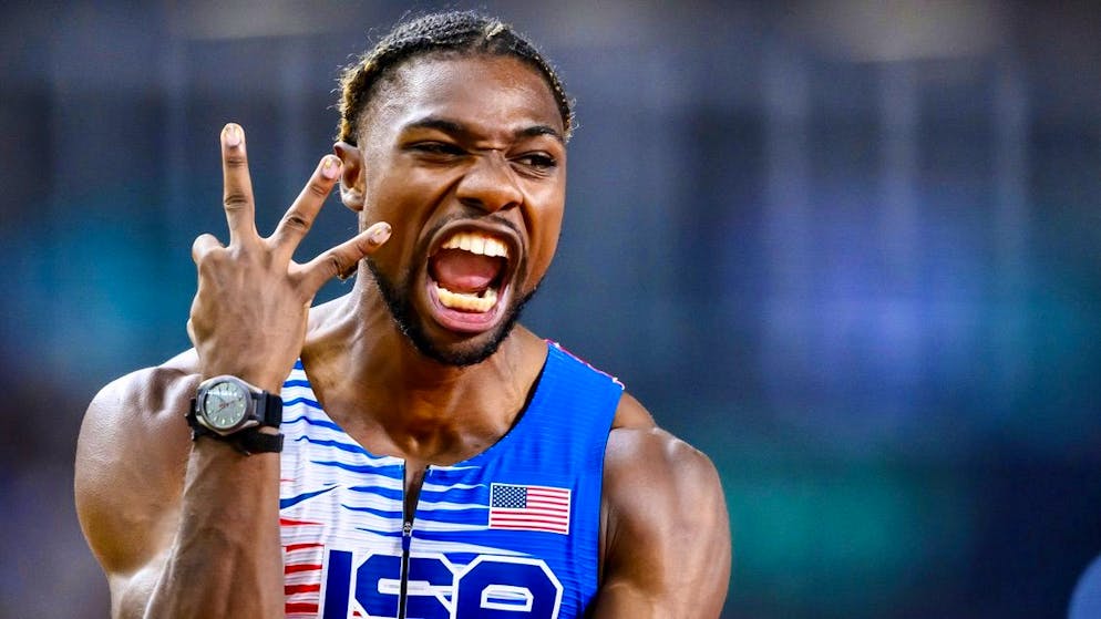 Noah Lyles, ici aux Mondiaux 2023, espère que la série «Sprint» profitera à l'athlétisme.