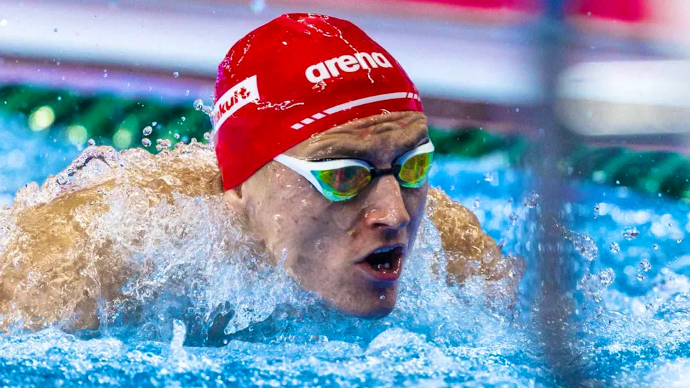 Marius Toscan swims a personal best in the 200 m dolphin at the European Championships in Belgrade and reaches the semi-finals