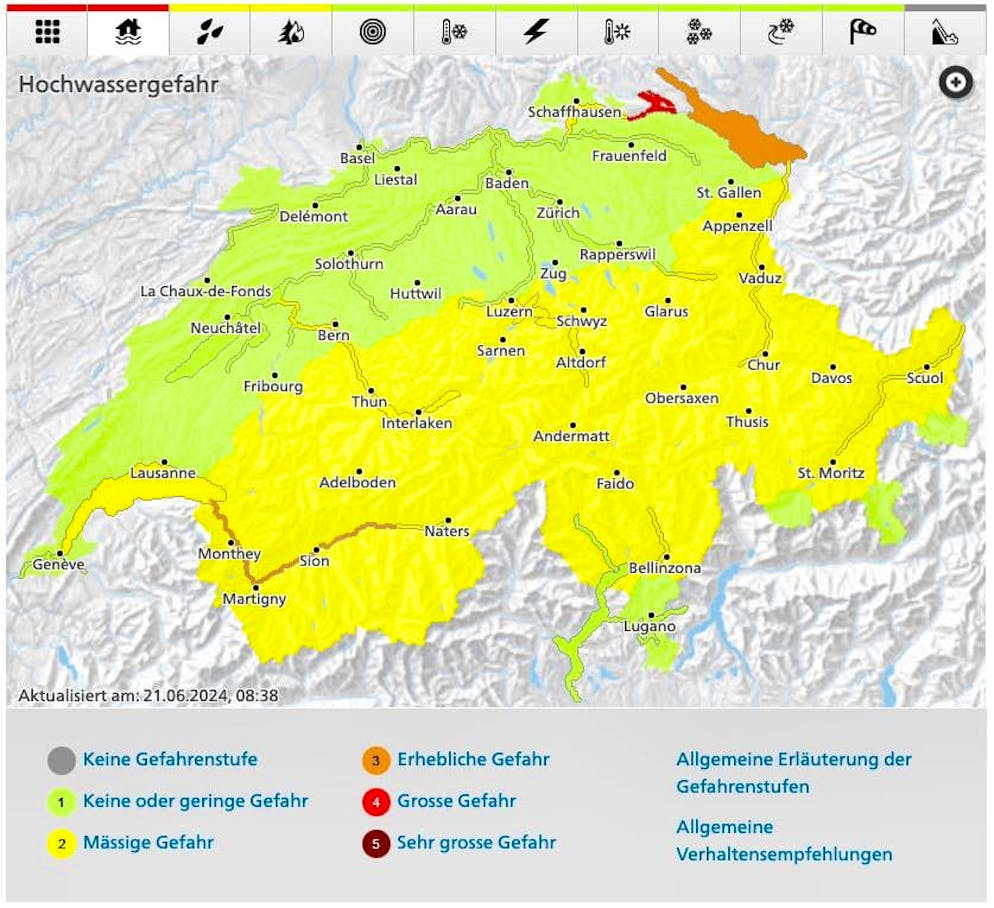 There is a risk of flooding here.