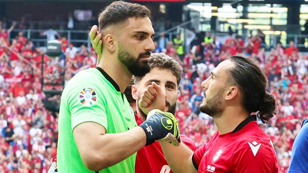 Le gardien géorgien Giorgi Mamardashvili a été très solide.