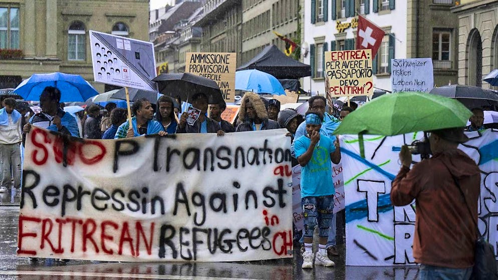 Eritreans demonstrate for their rights in Bern - Gallery. Around 800 Eritreans demonstrated on the Bundesplatz and in Bern's city center on Saturday.