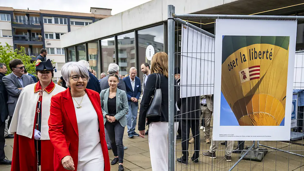 La consigliera federale Elisabeth Baume-Schneider presente a Delémont per i festeggiamenti