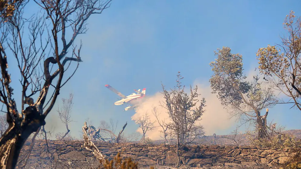La Grecia conosce da molti anni drammatiche stagioni segnate dagli incendi, aiutati dal vento e dalle temperature altissime (foto d'archivio).