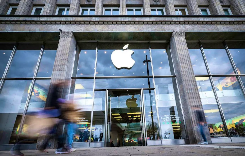 Apple Store in Hamburg: The technology giant is facing a billion-euro fine.