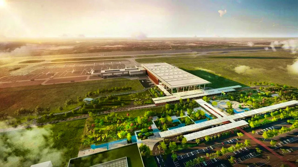 Zurich Airport is making progress with the construction of Noida Airport in the greater Delhi area. The Indian airport is scheduled to commence operations in April 2025.(Image from the company)