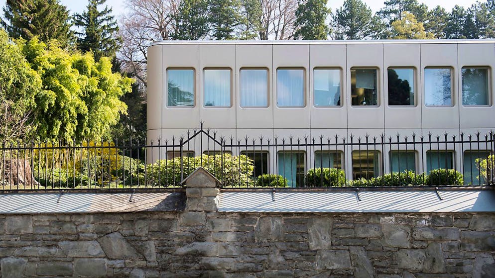 L'edificio che fungeva da sede della Gazprombank a Zurigo.
