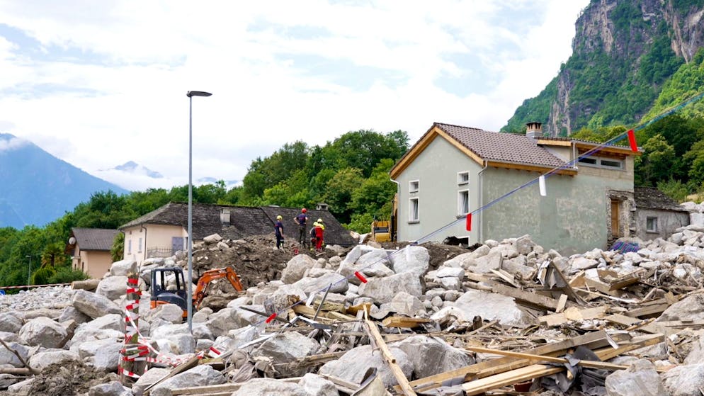 Unterwegs im verwüsteten Misox. Ist das zerstörte Dorf für immer verloren?