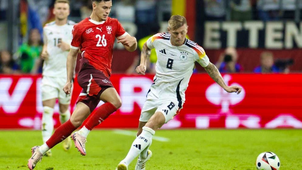 Fabian Rieder clarifies his future between European Championship matches - Gallery. Fabian Rieder meets his idol Toni Kroos in the group match against Germany