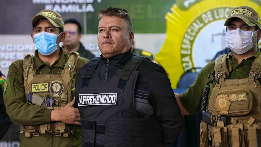 General Juan José Zúñiga, allegedly responsible for the attempted coup, during his arrest. (June 26, 2024)