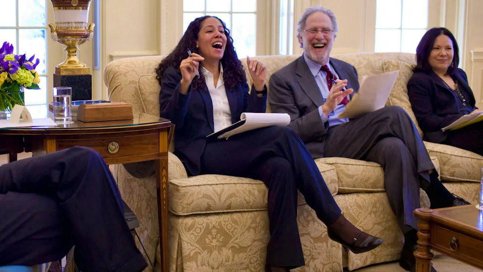 Bob Bauer come consigliere di Barack Obama nello Studio Ovale nel febbraio 2010.