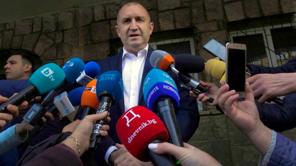 ARCHIVE - Rumen Radev, President of Bulgaria, has appointed interim head of government Dimitar Glawchev. Radev refuses to attend the NATO summit in Washington from July 9 to 11 due to differences with his country's government over Ukraine policy. Photo: Valentina Petrova/AP/dpa