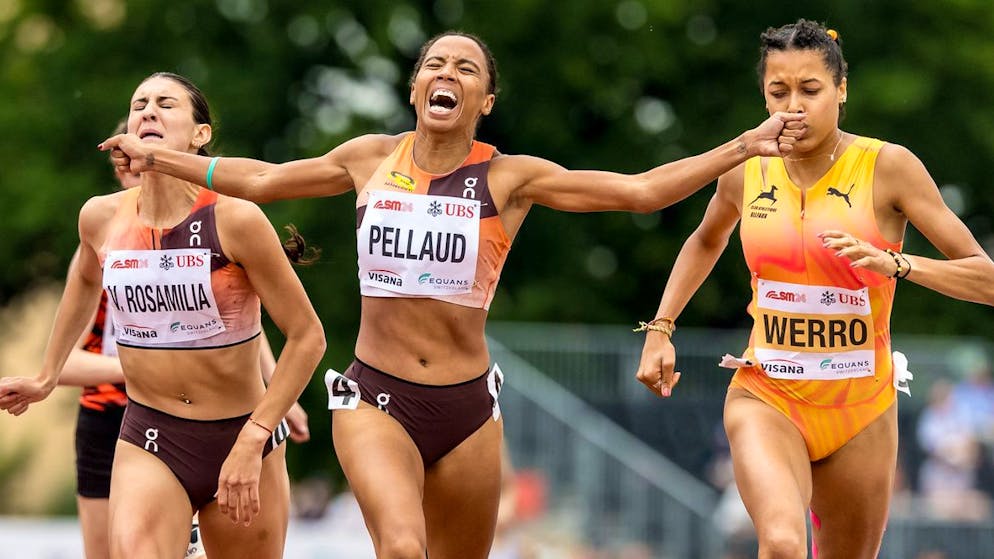 La joie de Rachel Pellaud, qui a maté les favorites sur 800 m.