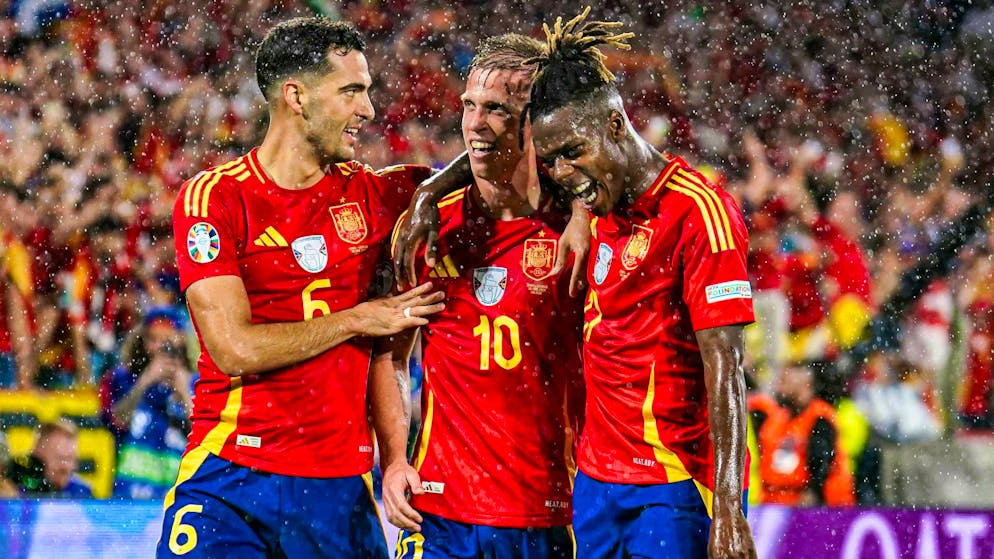 Spain wins against Georgia with a deserved 4:1.