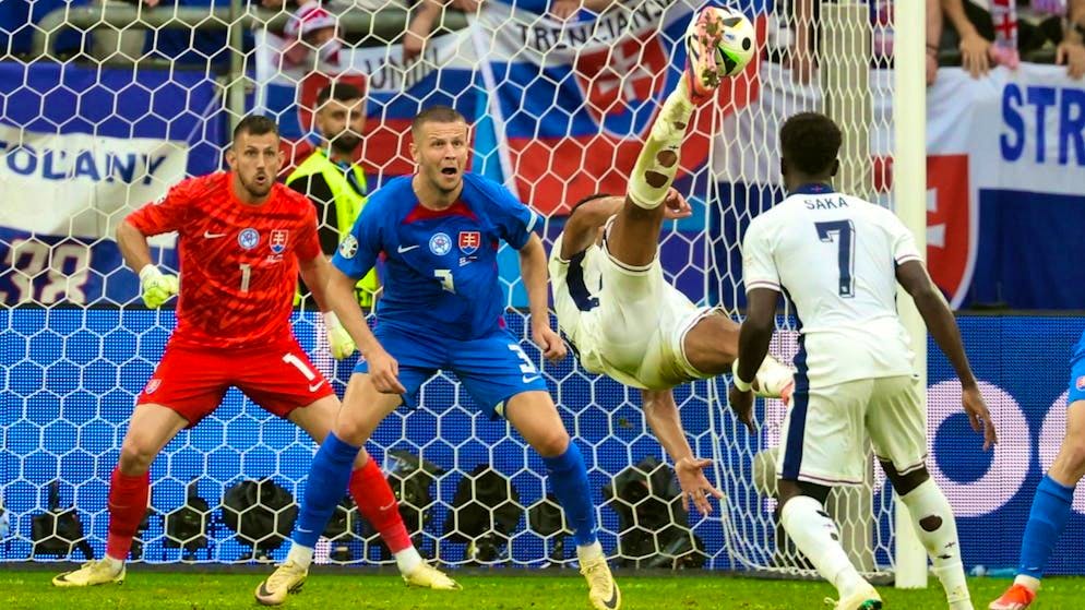 Bellingham saves England. Switzerland won't play Slovakia because of this stroke of genius