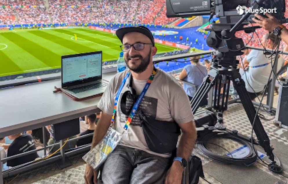 Simon Scheidegger, giornalista sportivo per Keystone-SDA