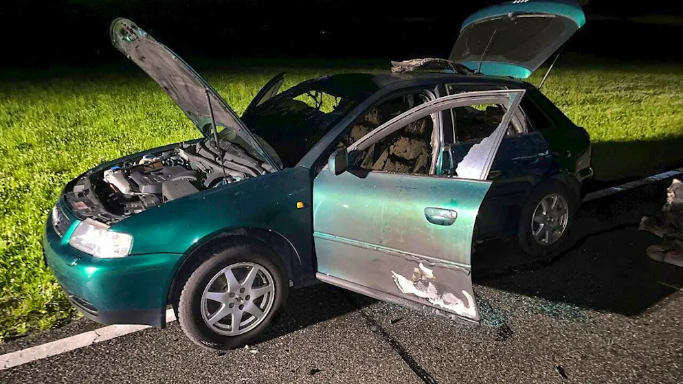 A technical defect is suspected to be the cause of the car fire.